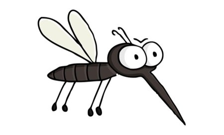 Комарик мультяшный