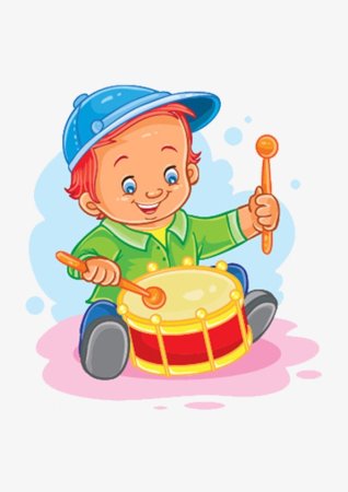 Ребенок барабанщик
