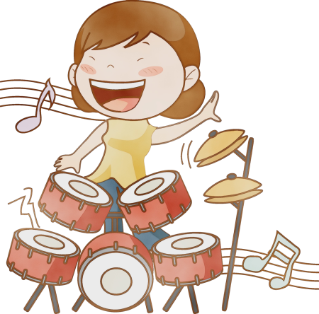 Барабанщик мультяшный