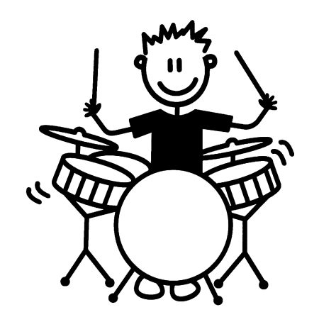 Силуэт барабанщика