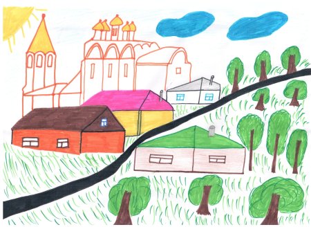 Школа будущего рисунки детей