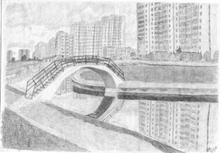 Эскиз города будущего