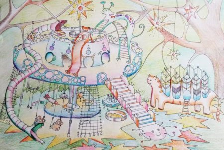 Город рисунок дошкольника