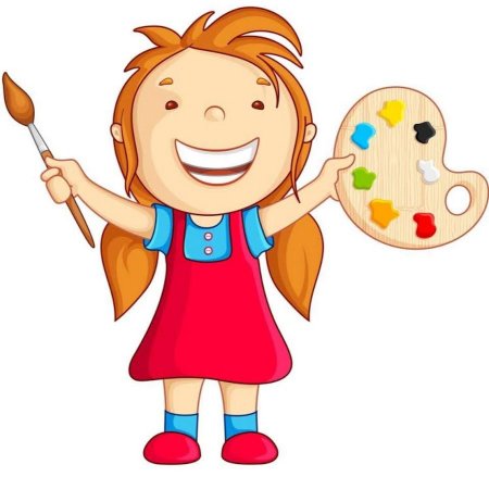 Ребенок с кисточкой