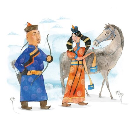 Юрта нарисованная красками