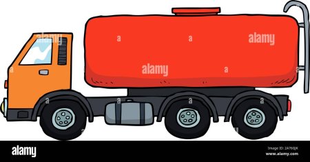 Нарисовать бензовоз