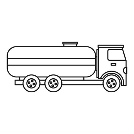 Машина с цистерной вектор