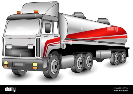 Бензовоз вектор