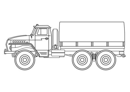 Бензовоз для раскрашивания