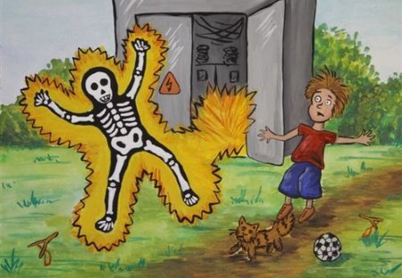 Плакаты по электробезопасности для детей