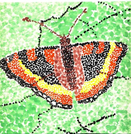 Точечная живопись пуантилизм