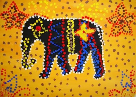 Точечная живопись для детей