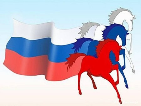 Иллюстрации с изображением российского флага