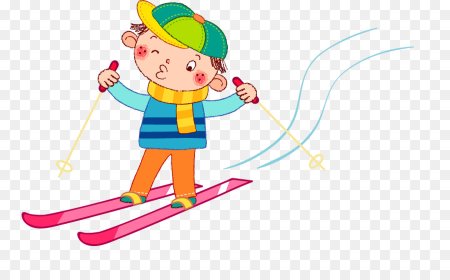 Горные лыжи иллюстрация