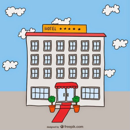 Нарисовать отель