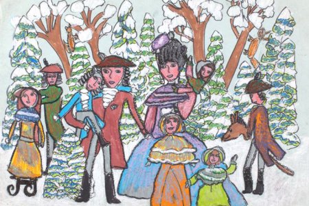 Картинки. Дети рисуют Павловск