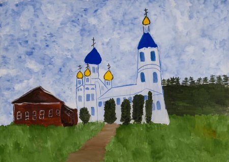 Храм рисунок