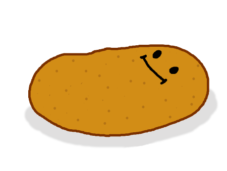 Нарисовать картошку