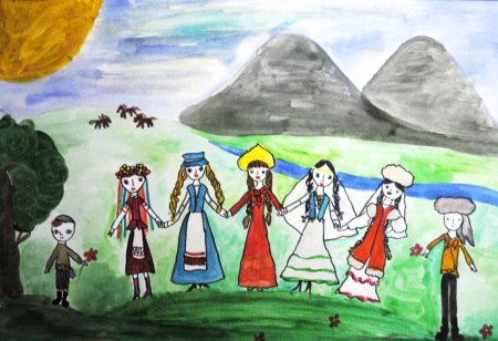 Рисунок на тему народы России