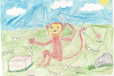 Рисунок к басне мартышка и очки