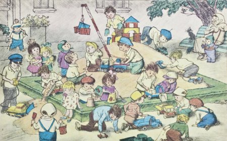 Иллюстрации игры во дворе