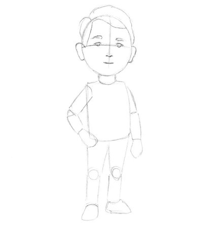 Нарисовать человека ребенку