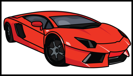 Мультяшный гоночный автомобиль