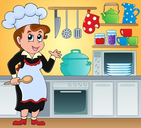 Иллюстрация в столовой