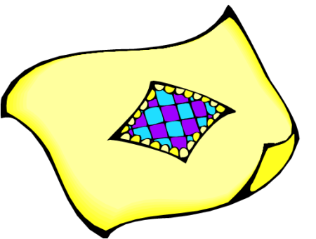 Нарисованный плед