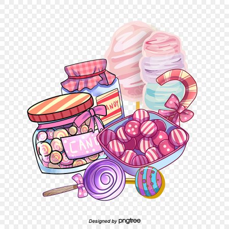 Сладости мультяшные зефирки