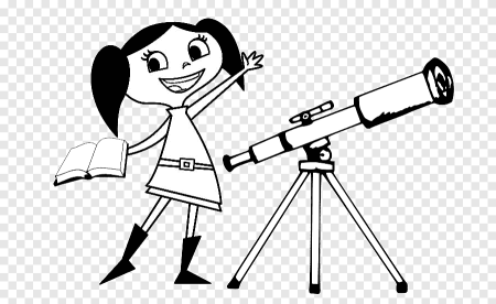 Телескоп рисунок для срисовки