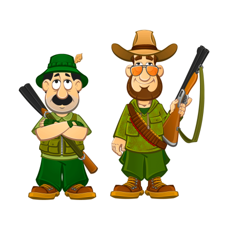 Раскраска охота