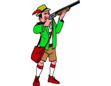 Охотник рисунок