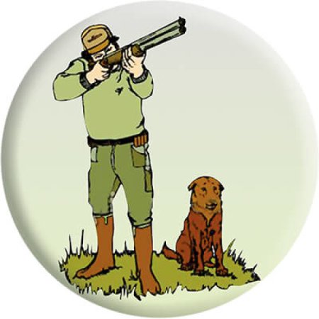 Охотник с ружьем мультяшный