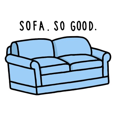 Sofa на белом фоне для детей