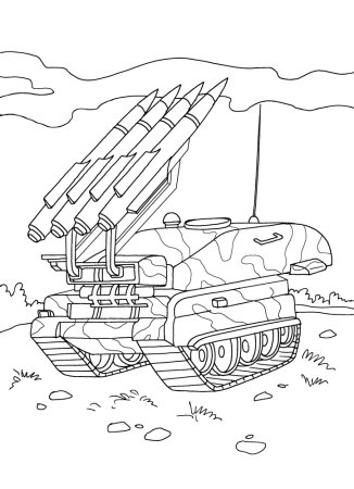 Раскраска. Боевая техника