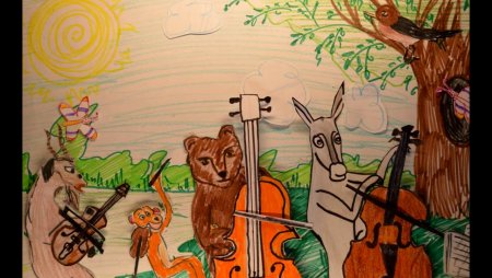 Комикс басни Крылова квартет