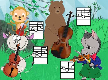 Иллюстрация к басне квартет 5 класс