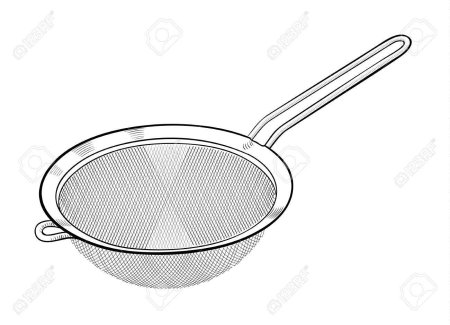 Дуршлаг раскраска для детей