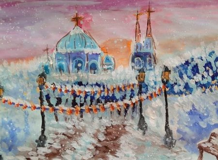 Знаменский собор Борисоглебск рисунок