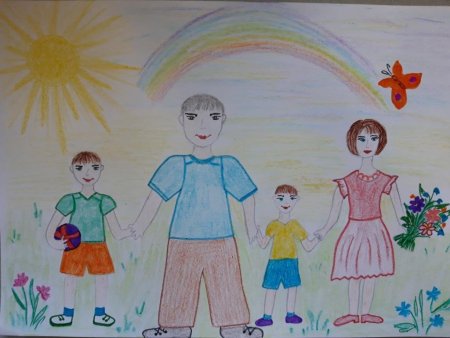 Рисунок моя семья