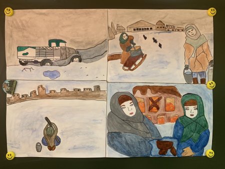 Блокада Ленинграда рисунки