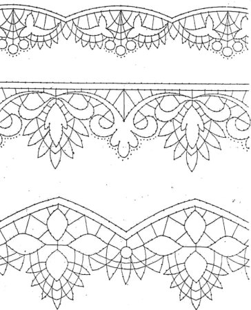 Кружево трафарет