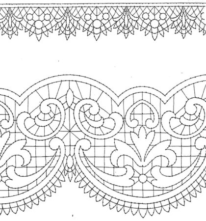 Кружево трафарет
