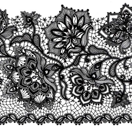 Кружево чёрное