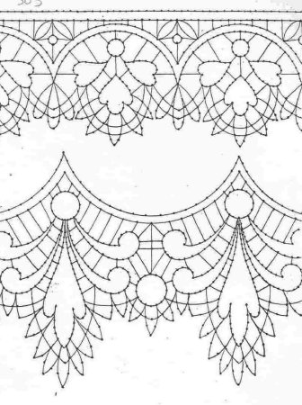 Кружево трафарет
