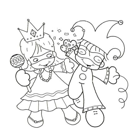 Раскраска школьный карнавал
