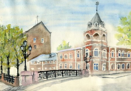 Введенский храм Курск рисунки