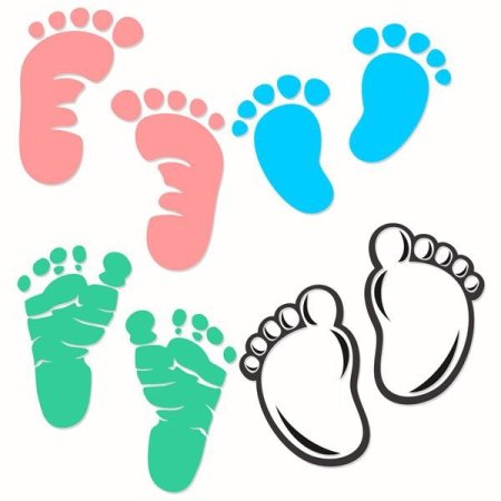 Отпечаток детской ноги