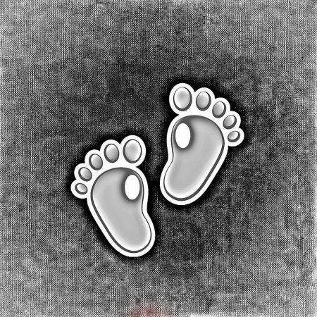 Отпечаток детской ноги